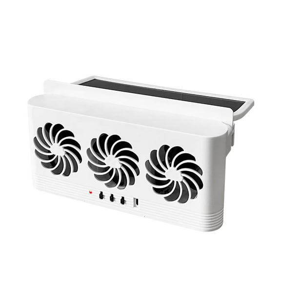 Tgbvmt Car Solar Exhaust Fan Solar Powered Auto Ventilator Air Circulation Summer Cooling Odor Removal Vehicle Radiator Fan for Car Window Sedan SUV Hatchback Fresh Air Car Interior Cooler