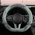 thumbnail image 1 of Tgbvmt Car Steering Wheel Cover Non-Slip Warm Winter Handlebar Cover for 14.5-15 Inch Steering Wheel Comfort Grip Anti-Vibration Protection for Car Drivers Women and Long Road Trips in Cold Weather, 1 of 8