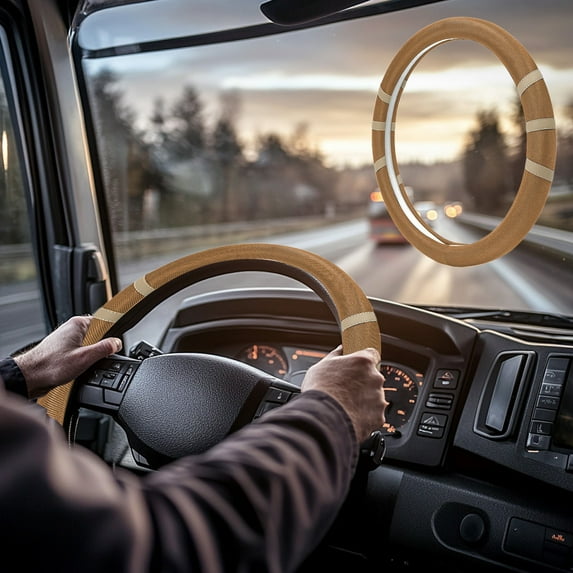 Tgbvmt Car Steering Wheel Cover, Slip Resistant Ice Silk Grip, Universal Fit for All Vehicle Models, Cool & Breathable Material for Summer, Enhances Comfort & Driving Security