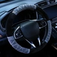 thumbnail image 1 of Tgbvmt Car Steering Wheel Cover Winter Short Lint Warm Non-Slip Protective Cover Soft Polyester Material for Cold Weather Comfort Easy to Install Universal Fit for Standard Steering Wheels Cozy Grip, 1 of 6