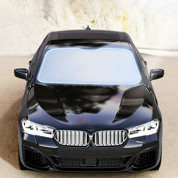 Tgbvmt Car Sun Shade Shield, Adjustable UV Protection for Windshield, Effective Cooling for Vehicle Interiors, Easy Installation with Strong Suction, Multi-Functional for Front and Rear Windows