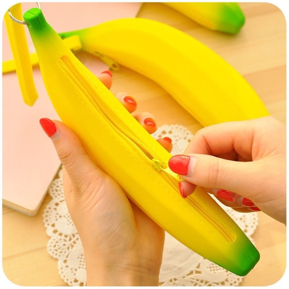 Tgbvmt Children's Coin Purse, Candy Color Jelly Key Storage Bag, Soft and Durable, Banana-Shaped, Multi-Purpose Wallet for Keys, Small Gifts, or Decorative Pendant, Portable and Easy to Clean