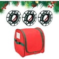 thumbnail image 1 of Tgbvmt Christmas Light Storage Holders With 3 Reels Container Box Reinforced Handles Tangle-Free Organizer For String Lights Home Garage Living Room Outdoor Holiday Party Christmas Decor Storage Bags, 1 of 7