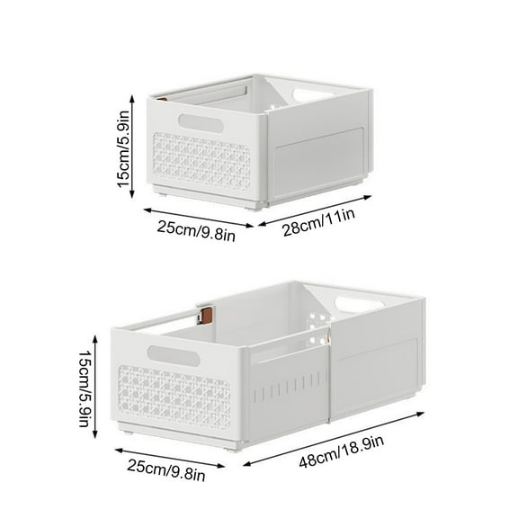 Tgbvmt Clothes Storage Box Retractable Wardrobe Organizer Drawer Type Pants Clothing Storage Box Telescopic Adjustable Stackable Plastic Breathable Multi Purpose Home Closet Storage Efficient