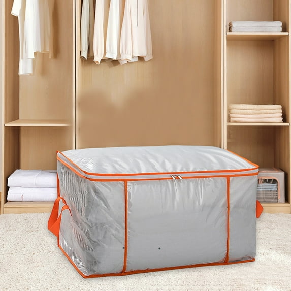 Tgbvmt Clothing Storage Bags with Handle and Zipper Large Capacity Travel Moving Bags for Quilts, Blankets, Pillows, Clothes Storage for Home, College Dorm, and House Moving