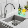 thumbnail image 1 of Tgbvmt Colorful Kitchen Sink Sponge Rack Compact Ventilated Drainage Organizer No Tool Installation for Bathroom Counter Restaurant Prep Area Home Kitchen Sundries Storage Sleek Modern Decor, 1 of 6