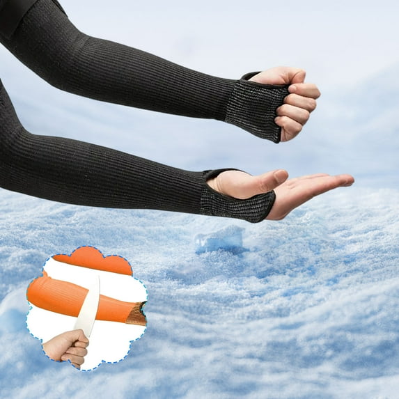 Tgbvmt Cut-Resistant Arm Guard Sleeves Level 3 Cut Resistance Breathable Flexible Heat Resistant Non-Slip Grip for Kitchen Crafting Outdoor Work Gardening Cooking Safety Protection