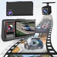 thumbnail image 1 of Tgbvmt Dash Cam 3.0 Inch Screen 1080P, Front, Inside and Rear 170° Wide Angle, Infrared Night Vision, Auto Loop Recording, Parking Monitoring for Complete Vehicle Coverage, 1 of 9