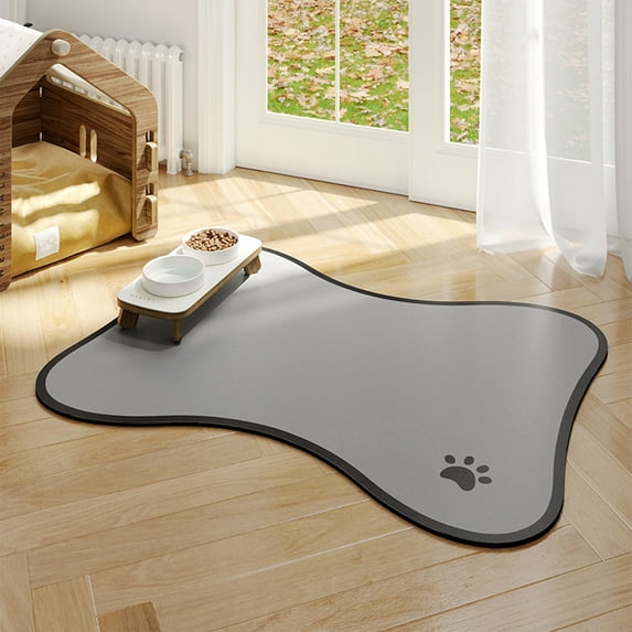 Tgbvmt Diatomaceous Earth Pet Feeding Spatter Mat Multicolor Absorbent Quick-Dry Non-Slip Waterproof Mat Easy Clean Foldable Space-Saving For Dogs Cats Feeding Area Floor Protection Pet Supplies