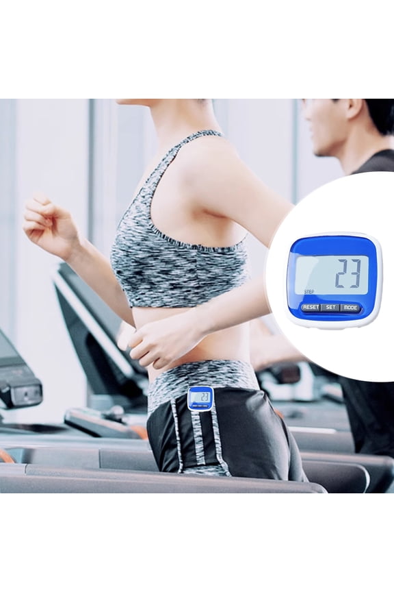 Digital Pedometer Large Screen Accurate Step Counter Calorie Calculation Portable Fitness Tracker for Walking Running Daily Activity Fitness Monitoring Clip-On Pedometer No Bluetooth Required