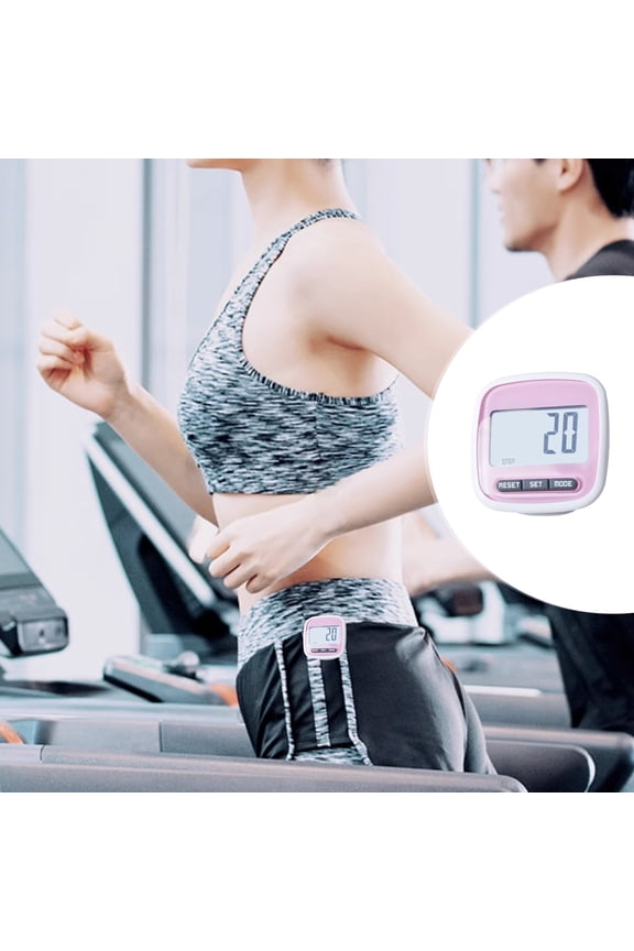 Digital Pedometer Large Screen Accurate Step Counter Calorie Calculation Portable Fitness Tracker for Walking Running Daily Activity Fitness Monitoring Clip-On Pedometer No Bluetooth Required