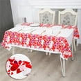 thumbnail image 1 of Tgbvmt Disposable Rectangle Plastic Tablecloth for Valentine's Day Anniversary Party Oilproof Waterproof 71x42 Inch for Large Tables Romantic Heart Design for Easy Clean-Up and Party Decorations, 1 of 8