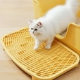 thumbnail image 1 of Tgbvmt Double-Layer Plastic Cat Litter Mat Anti-Slip Sand Control Mat Concave Sand Collection Litter Box Foot Mat Easy Clean Wear-Resistant For Indoor Cats Pet Toilet Supplies Decor Favors, 1 of 7