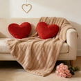 thumbnail image 1 of Tgbvmt Double Layer Raschel Blanket 27.55×39.37In Winter Warm Blanket Organizer For Soft Thick Texture Ultimate Warmth Striped Detail Versatile Use Bed Sofa Nap Home Living Room Winter Decor Blankets, 1 of 6