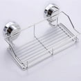 thumbnail image 1 of Tgbvmt No Drill Shower Shelf with Strong Suction Cups Rustproof Bathroom Storage Organizer Caddy for Shower Sink Kitchen Counter RV Toiletry Shampoo Soap Accessories Holder Wall Mounted Storage Rack, 1 of 5