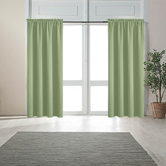 Tgbvmt Elegant Curtain Panel Pair 63 Inch x 52 Inch Blackout Curtains for Bedroom Home Cinema Noise Insulating Thermal Curtains for Better Sleep and Light Blocking Ideal for Living Room