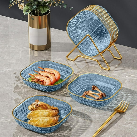 Tgbvmt Fashion Large Capacity Fruit Snack Tray 5.71 Inches Multi Colour Serving Platter For Dried Fruits Nuts Candies Living Room Coffee Table Party Favors Home Decor Food Display Trays