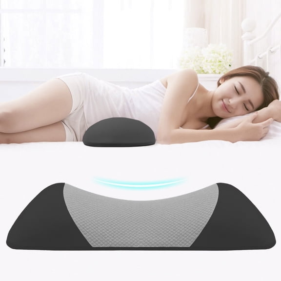 Tgbvmt Foam Lumbar Support Pillow, Ergonomic Backrest for Better Posture and Sleep, Memory Foam Cushion for Lower Back Pain Relief, Breathable Cover, Perfect for Home, Office or Car Use