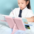 thumbnail image 1 of Tgbvmt Foldable Book Stand With Pencil Case Adjustable Desk Organizer Plastic Holder For Reading Tablets Notebooks Students Office Multifunctional Angle Adjustable Storage Space Practical Use, 1 of 6