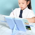 thumbnail image 1 of Tgbvmt Foldable Book Stand With Pencil Case Adjustable Desk Organizer Plastic Holder For Reading Tablets Notebooks Students Office Multifunctional Angle Adjustable Storage Space Practical Use, 1 of 6