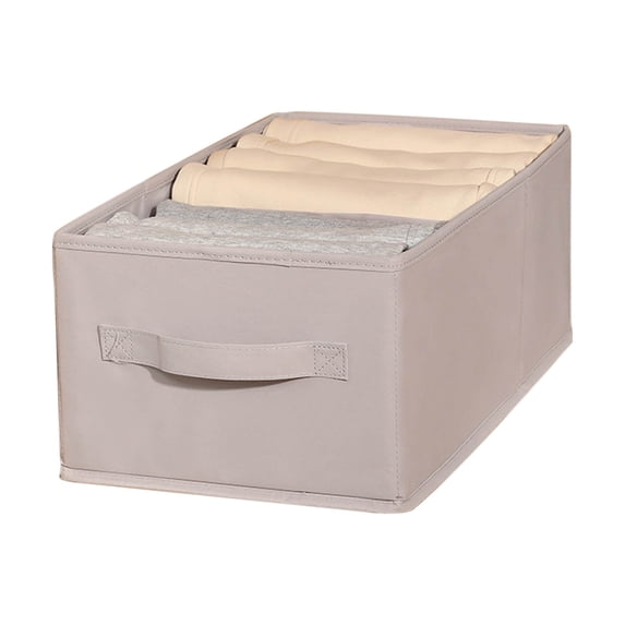 Tgbvmt Foldable Closet Organizer Box, Fabric Clothing Storage Frame with Flexible Compartments, Space-saving Design for Pants, Jewelry, Cosmetics, Easy Assembly and Disassembly