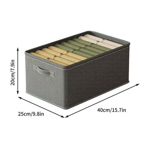 Tgbvmt Foldable Closet Storage Box Upgraded Thickened Cationic Fabric Metal Frame Reinforced Bottom Foldable Stackable With Handles For Home Living Room Bedroom Clothes Toys DVDs Groceries Storage