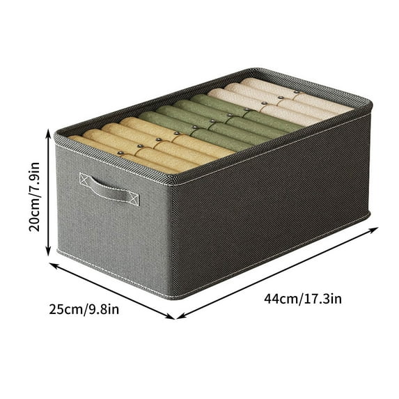 Tgbvmt Foldable Closet Storage Box Upgraded Thickened Cationic Fabric Metal Frame Reinforced Bottom Foldable Stackable With Handles For Home Living Room Bedroom Clothes Toys DVDs Groceries Storage
