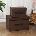 thumbnail image 1 of Tgbvmt Foldable Storage Boxes with Handles Large and Small Fabric Organizer Storage Boxes for Clothes Bedding Toys Books and Documents Convenient Foldable Design for Efficient Home Organization, 1 of 1