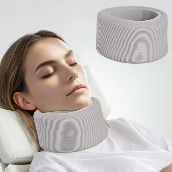 Tgbvmt Four-Season Neck Support Collar Cervical Protection Neck Brace Ergonomic Posture Correcting Soft Comfortable Travel Office Home Use Adjustable V-Shaped Foam Relief Pain Support Pillow