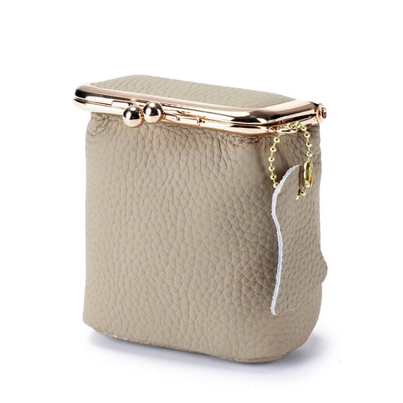 Tgbvmt Genuine Leather Mini Jewelry Box Small Travel Storage Organizer for Earrings, Rings, Necklaces Compact, Elegant, and Portable with Clip Closure Perfect for Gifts and Travel Accessories