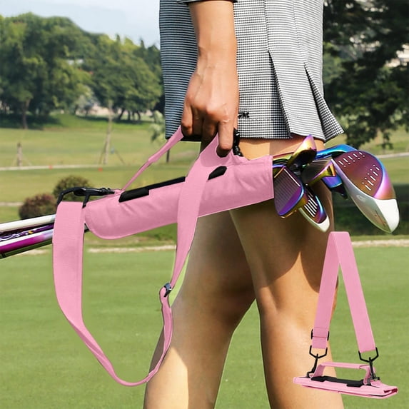 Tgbvmt Golf Club Bag Unisex Portable Mini Durable Oxford Cloth Material Compact Travel Design Holds Up To 5 Clubs Lightweight with Comfortable Handle Fast Closure for Travel Practice Outdoor Golf