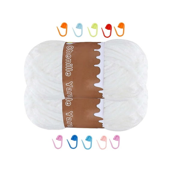 Tgbvmt Hand Woven Crochet Velvet Yarn Soft Colorful Craft Yarn for Knitting Crocheting Sweaters Hats Blankets Scarves Dolls Pet Beds DIY Accessories Creative Fun Projects for Adults Teens Beginners