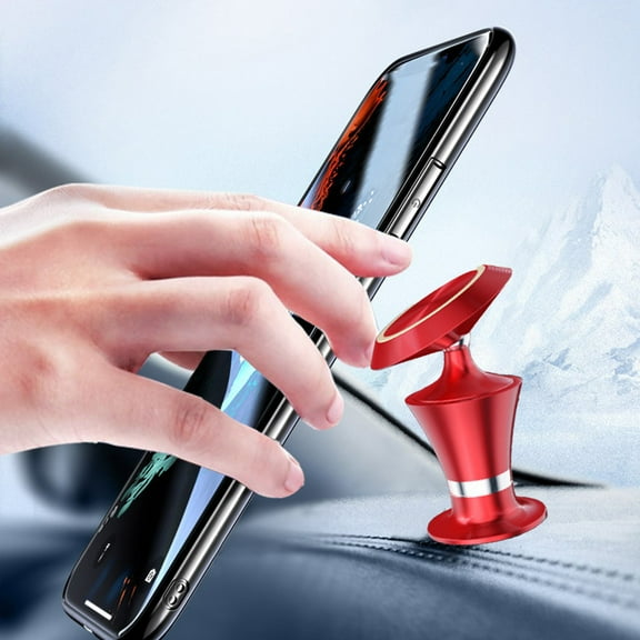 Tgbvmt Hat Car Support, Magnetic Rotating Phone Holder, Aluminum Alloy Dashboard Mount for Easy Phone Access, Flexible Multi-Angle Adjustment for Driving Safety and Convenience