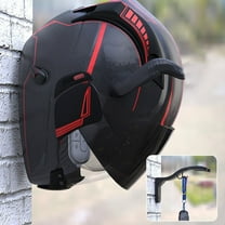 Tgbvmt Helmet Rack Wall Mounted for Safe Stable Motorcycle Helmet Storage Non-Drilling Installation Strong Compatibility for Various Helmet Types Perfect for Home Garage or Shop Use