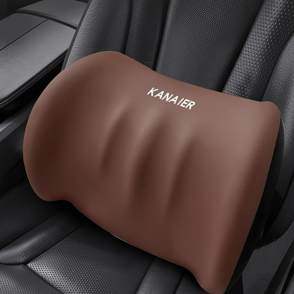 Tgbvmt High-Density Lumbar Support Cushion for Car, Ergonomic Memory Foam for Pressure Relief, Universal Fit for All Vehicles, Ideal for Long Drives and Back Pain Relief, Breathable and Durable