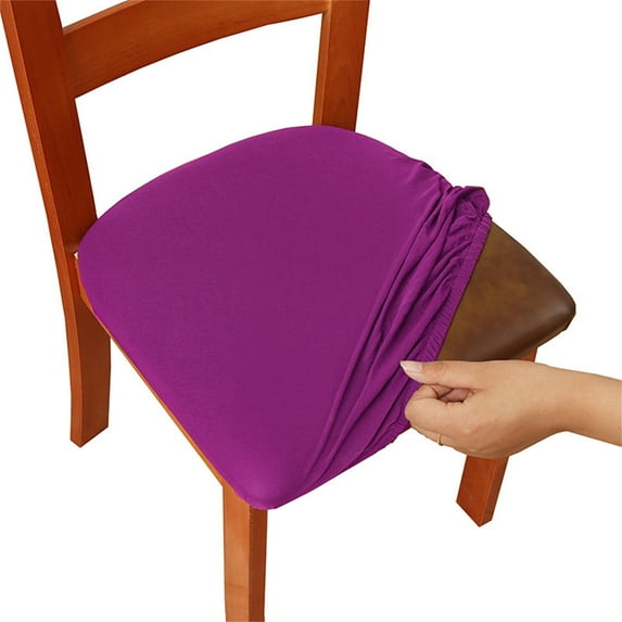 Tgbvmt High Elastic Chair Cover Solid Color Stretchable Slipcover Soft Comfortable Seat Protector Waterproof Stain Resistant Dining Office Chairs Banquet Party Decor Decorative Protection Holiday
