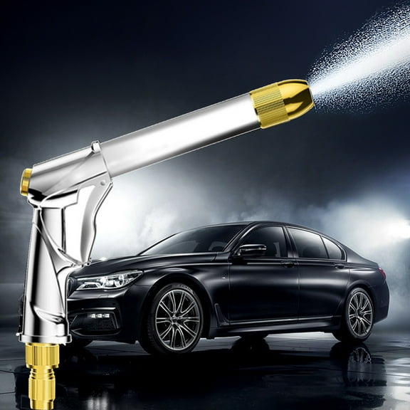 Tgbvmt High Pressure Car Wash Nozzle, Adjustable All Copper Watering Tool for Car Wash, Garden, Home Cleaning, 360° Rotating Spray Modes, Efficient Watering and Cleaning for Home and Vehicle Care