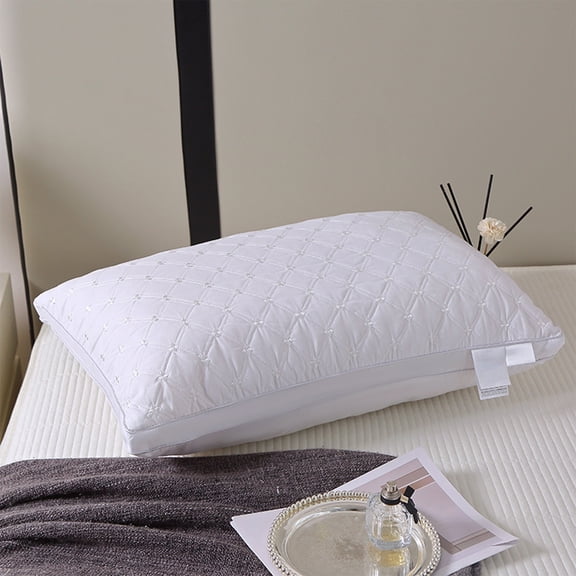 Tgbvmt Hotel-Grade Soft Supportive Pillow for Side Back Stomach Sleepers with Premium Eco-Friendly Fabric Provides Neck Support and Comfort for Relaxing Sleep All Night Long