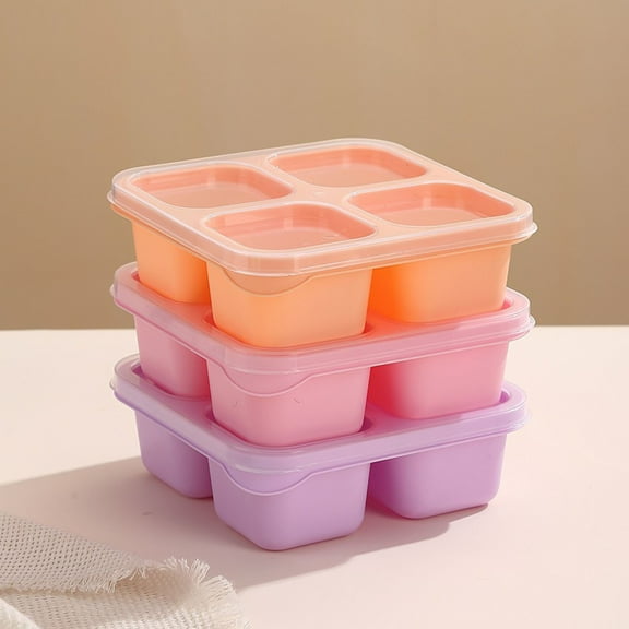 Tgbvmt INS Stacked Divider Lunch Box Set with Microwave Safe Containers, Travel Bento Box with Leak-Proof Design, Snack Organizer for Adults Travel-Friendly Compact and Stylish Solution for Mealtime