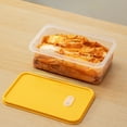 thumbnail image 1 of Tgbvmt Kimchi Storage Container Sealed Airtight Food-Grade Refrigerator-Safe Plastic Box for Fermented Vegetables Fruits Leftovers Meal Prep Kitchen Pantry Picnic Office Home Storage Decor, 1 of 6