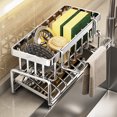 thumbnail image 1 of Tgbvmt Kitchen Household Draining Rack, Multi-Layer Stainless Steel Sink Organizer for Sponges, Soap, and Towels, Automatic Drainage System, Space-Saving Design for Tidy Kitchen Storage, 1 of 9