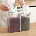 thumbnail image 1 of Tgbvmt Large Airtight Rice Container 10.83 Inches Food Storage Cereal Bin With Measuring Cup Flour Grain Organizer Sealed Dry Food Holder For Kitchen Countertop Cabinet Pantry Shelf, 1 of 8