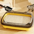 thumbnail image 1 of Tgbvmt Large Cat Litter Box 14.17In Anti Spill High Side Full Open Structure Leak Proof Easy Rinse Spacious for Large Obese Senior Cats All Litter Types Indoor Pet Litter Supplies Decor, 1 of 6