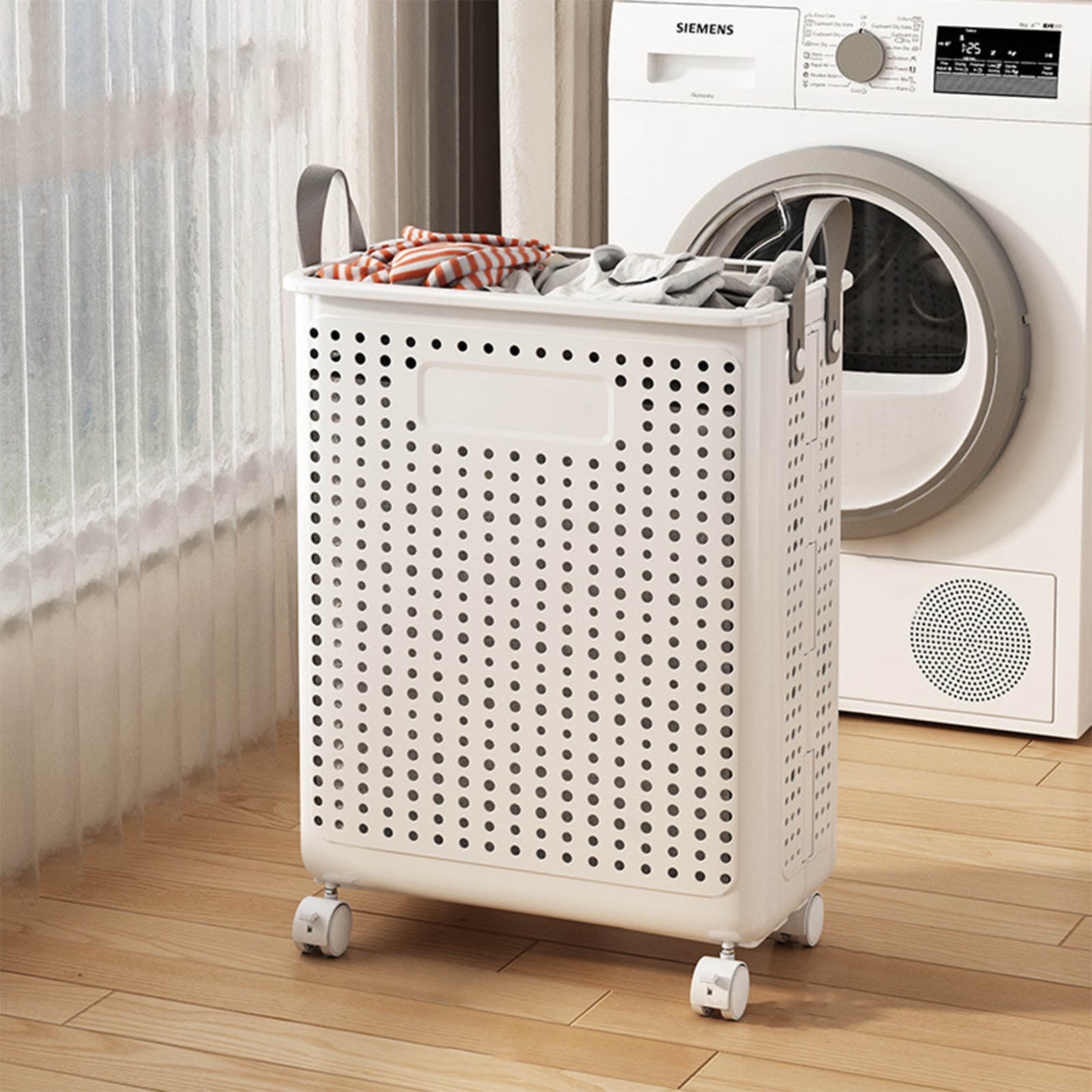 Tgbvmt Large Foldable Dirty Clothes Laundry Basket Space Saving Collapsible Storage Basket Family Loads Organizer For Bathroom Balcony Bedroom Household Dirty Clothes Snacks Home Decor Laundry Bags