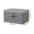 thumbnail image 1 of Tgbvmt Large Quilt Storage Bag Clothing Organizer Wardrobe Packing Bag Non Woven Fabric Box With Combination Lock Foldable Bedroom Storage Bedding Transport Bag Home Moving Organization Space Saving, 1 of 1
