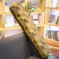 thumbnail image 1 of Tgbvmt Lifelike Tree Stump Bolster Pillow 35.4In Faux Wood Log Pillow Design Organizer For Realistic Wood Grain Removable Washable Lumbar Support Couch Bedroom Living Room Cabin Home Decor Pillows, 1 of 6
