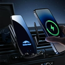 Tgbvmt Magnetic Car Mobile Phone Stand, Wireless Charging Car Mount for Phone Navigation, Fast Induction Sensing, Adjustable 360° Rotation for Comfortable Viewing in Car, Works for All Phones