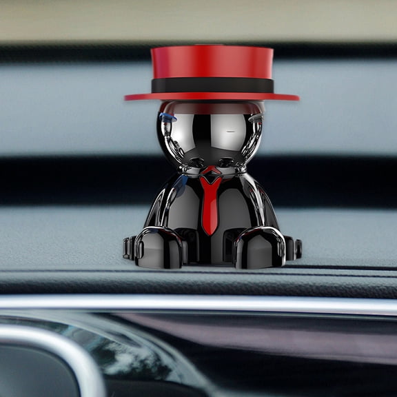 Tgbvmt Magnetic Car Phone Mount 360° Rotation Strong Magnetic Adsorption Alloy Material Universal Phone Fit Metal Figurine Design Phone Holder for Car Dashboard Center Console Automotive Accessories