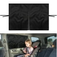 thumbnail image 1 of Tgbvmt Magnetic Car Window Sunshade Curtain Double Layer Sun Protection Heat Insulation UV Blocking Privacy Protection Adjustable Opening Car Window Shade for Auto SUV Truck Van Side Window Accessory, 1 of 9