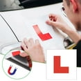 thumbnail image 1 of Tgbvmt Magnetic L Plates for Learner Drivers, High-Visibility Car Stickers, Easy to Attach with Reusable Suction Cups, Ideal for Novice Drivers in Cars, Trucks, and Motorcycles, 1 of 7